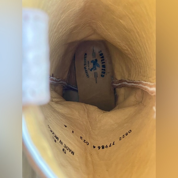 IDYLLWIND STRUT WHITE WESTERN BOOTS - SNIP TOE Size 9 EUC - Picture 11 of 11